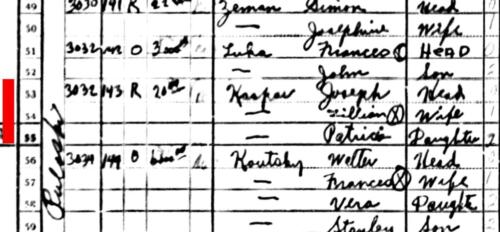 Kaspar, Joseph 1940 census